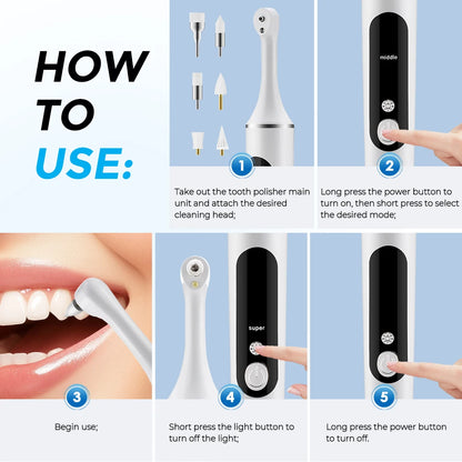 Electric Tooth Polisher 4 Modes
